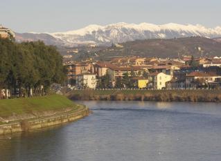 Looking towards the Valpol hills from Verona