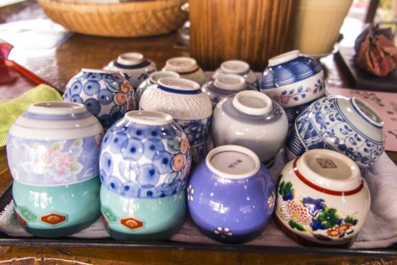 Pretty sake cups (ochoko)